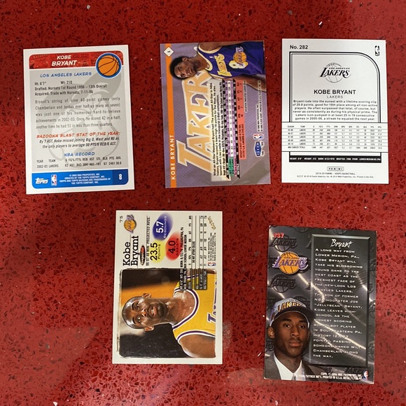 Lot 5 cards Kobe Bryant fleer tradition nba hoops - Picture 2 of 2